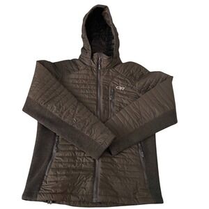 Outdoor Research Men's Insulated Brown Vindo Hoody Jacket Size Medium